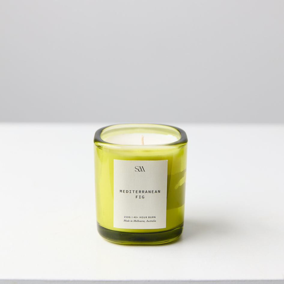 Mediterranean Fig 250g Signature Scented Candle (Light Green)