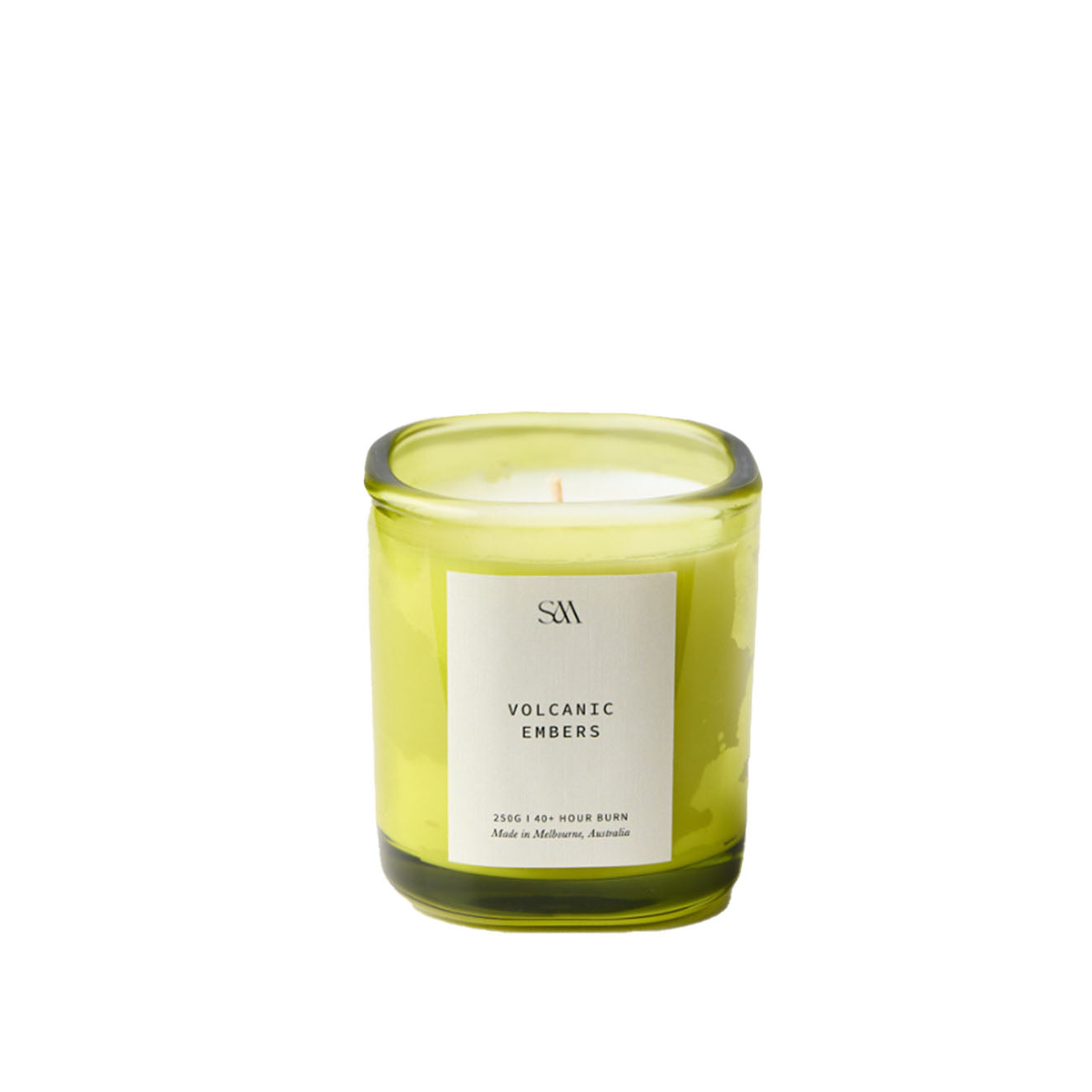 Volcanic Embers 250g Signature Scented Candle (Light Green)